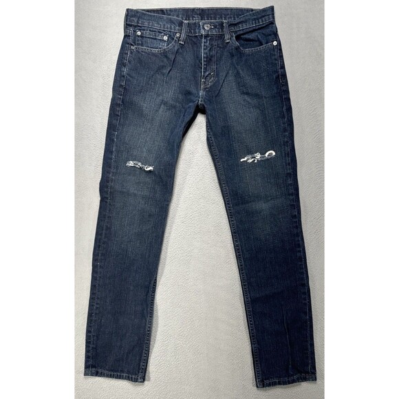 Levis Jeans 511 Mens Size 31x32 Blue Slim American Cowboy Western Workwear Denim - Picture 2 of 12